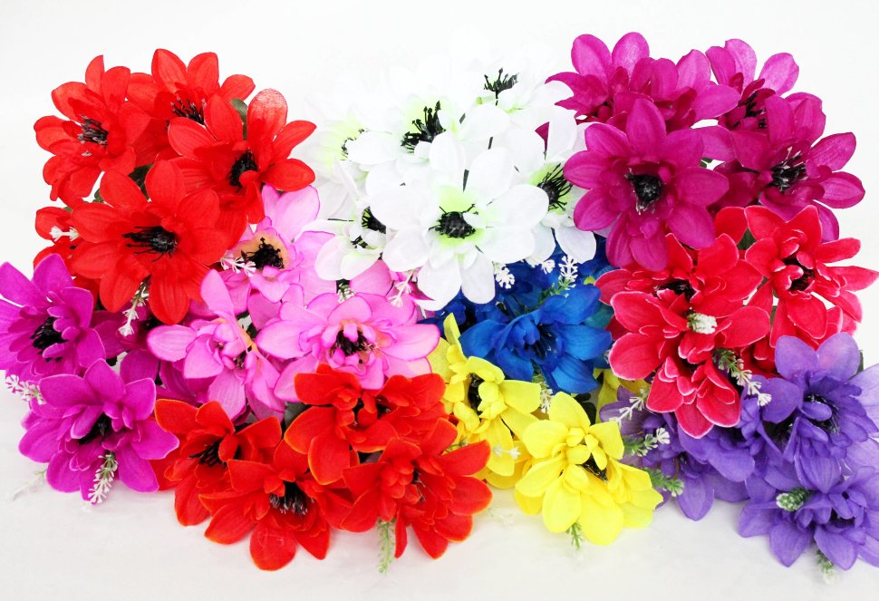 Б11954 Б/С Букет георгин 6гол.