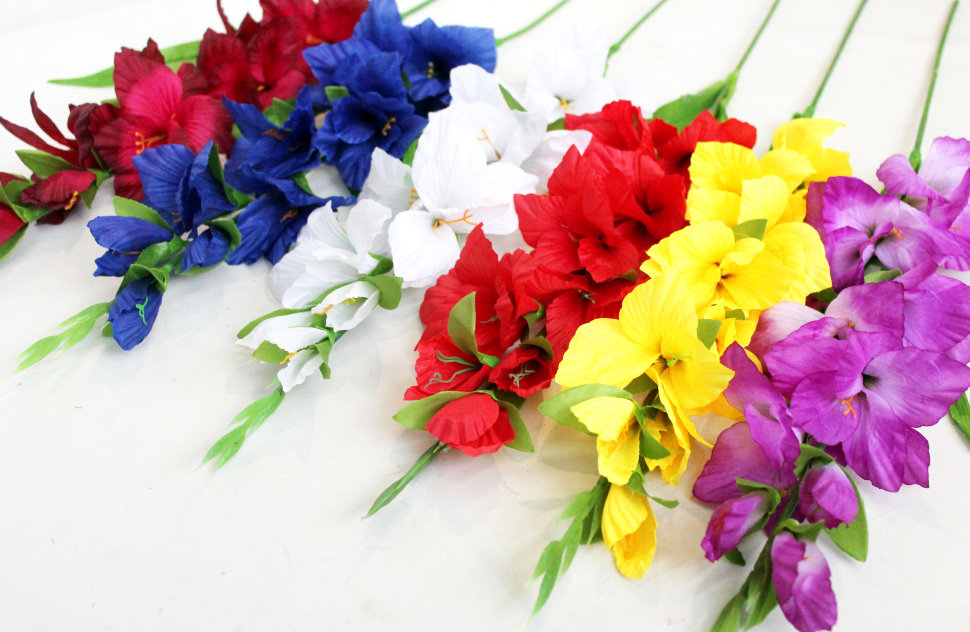 О540 Б/С Гладиолус Чжунь Янь Н80см(10шт)