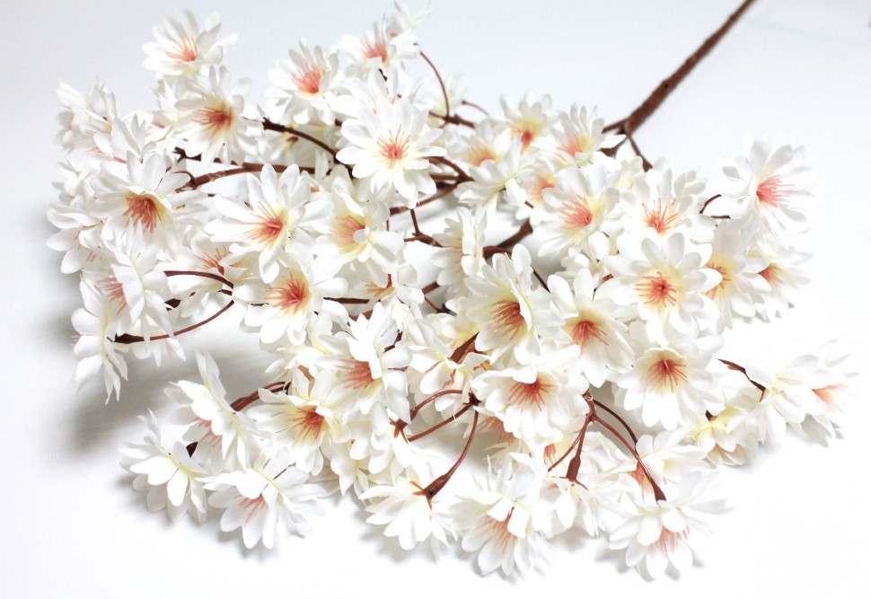 В12125 Б/С Ветка японская слива цветущая Н77см(5шт)