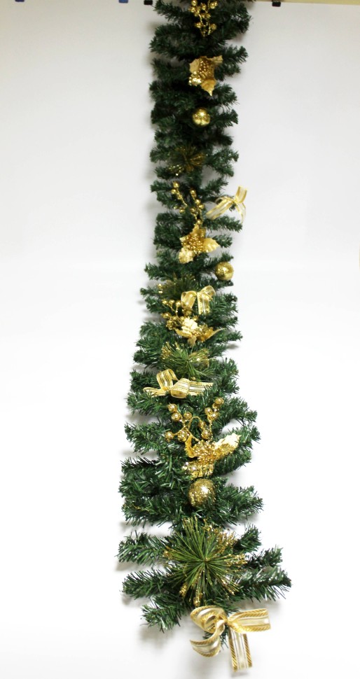 ЛЗ12118 Б/С Лиана еловая пышная мерцающее золото