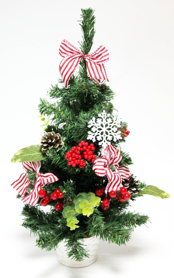 Д12108 Б/С Елка настольная с бантами