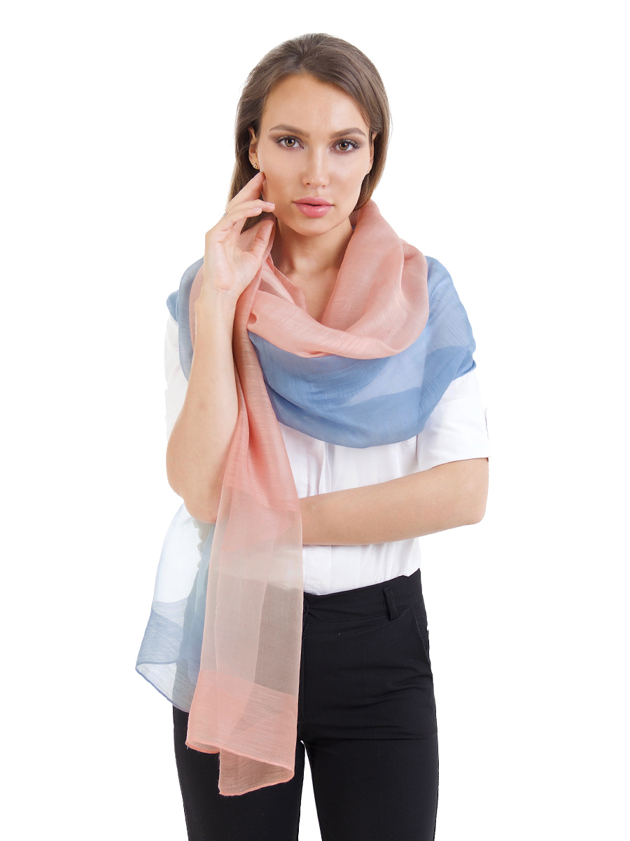 Ст.цена 1018р. Уценка Палантин «Шёлковый стиль» (розово-голубой) DEFSQ01-10