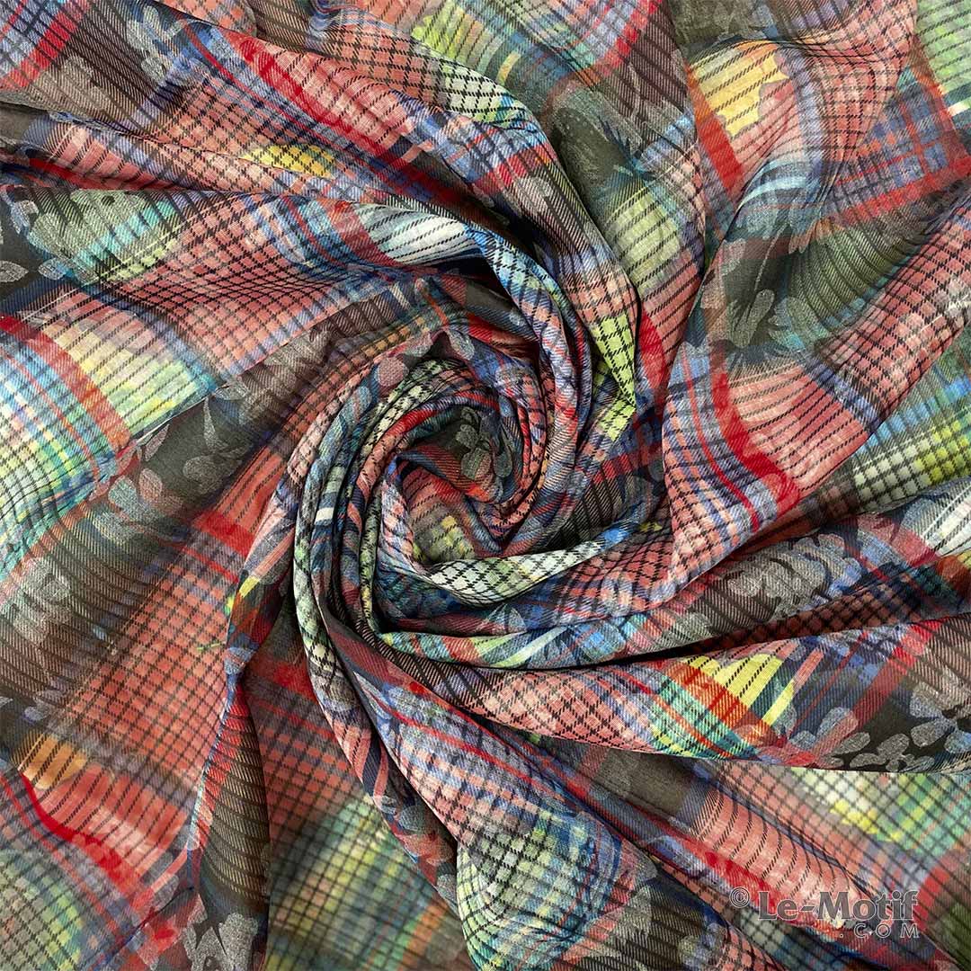 Ст.цена 534р. Уценка Платок большой  “Воспоминания о лете” (красный) DEFT07-2