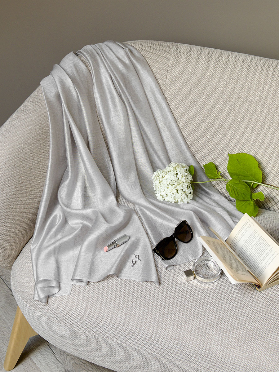 Ст.цена 788р. Уценка Палантин “Серый жемчуг” DEFSMD01-8