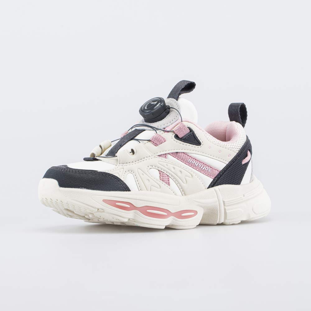 беж-сер-роз полуботинки школьная Комбинирован.