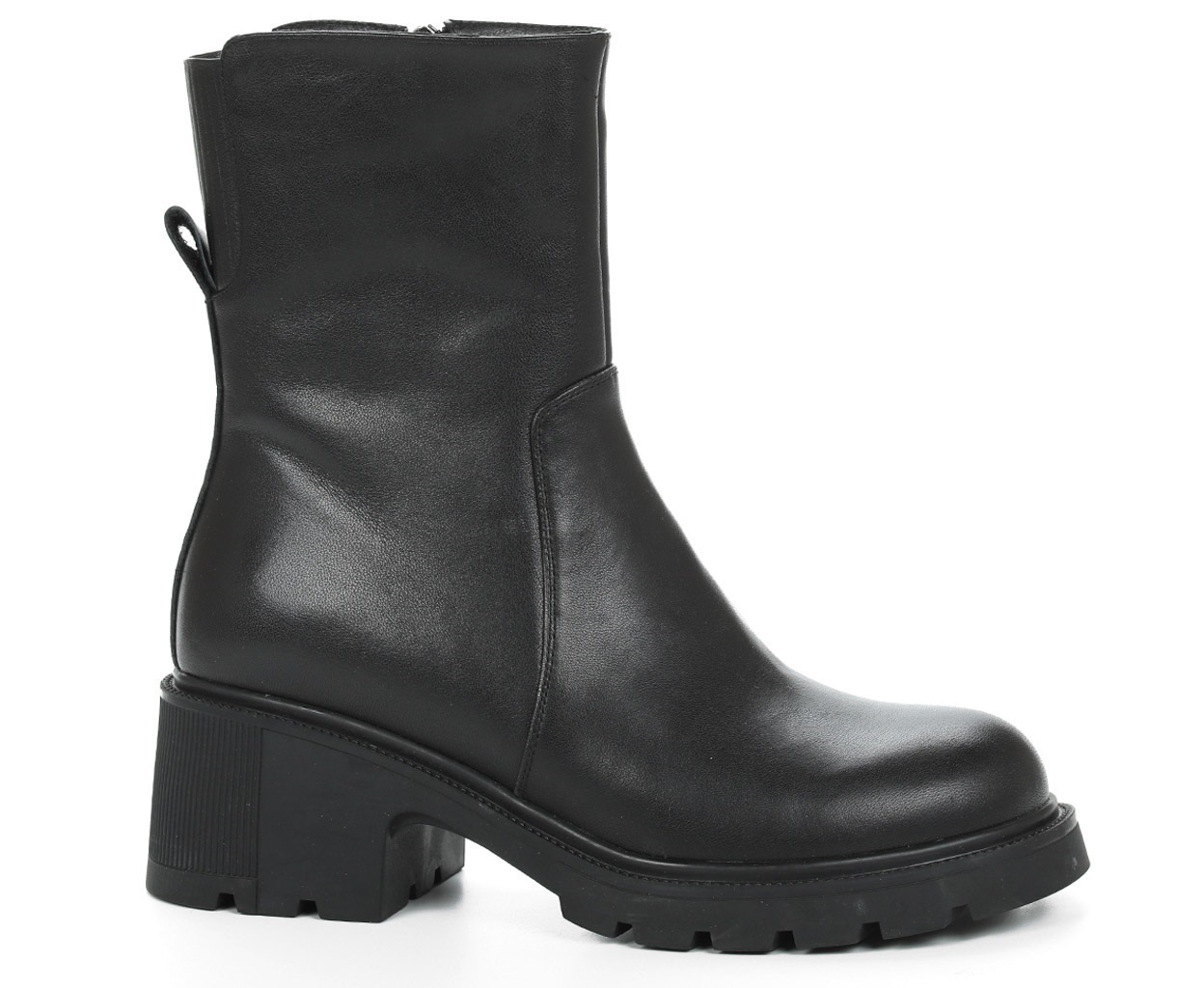 Ботинки жен черн кож 3390 ру с 36 по 41 ЗИМА на шерсти