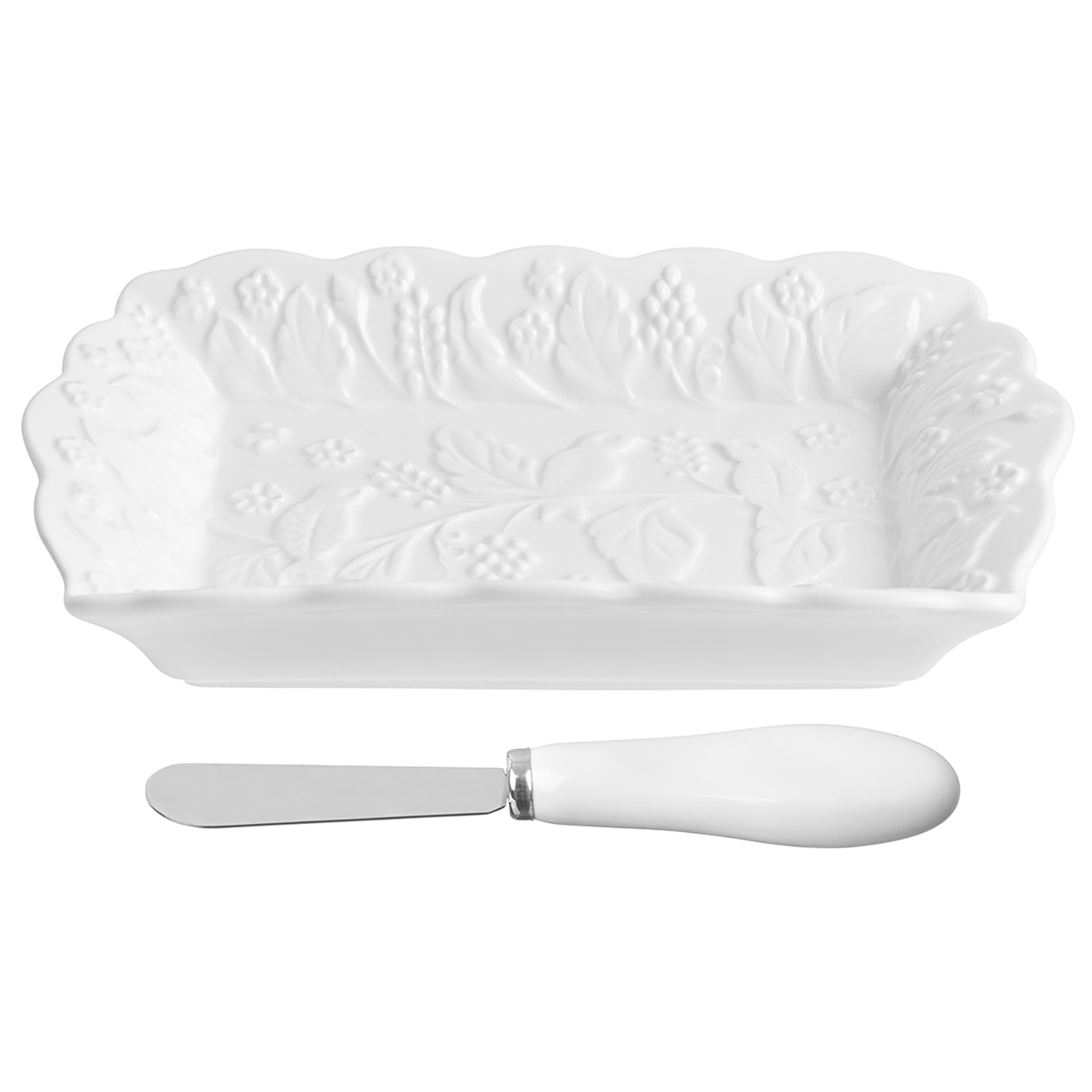 БЫЛО 485 руб! Тарелочка п/масло 18,5*11,2*3,4 см