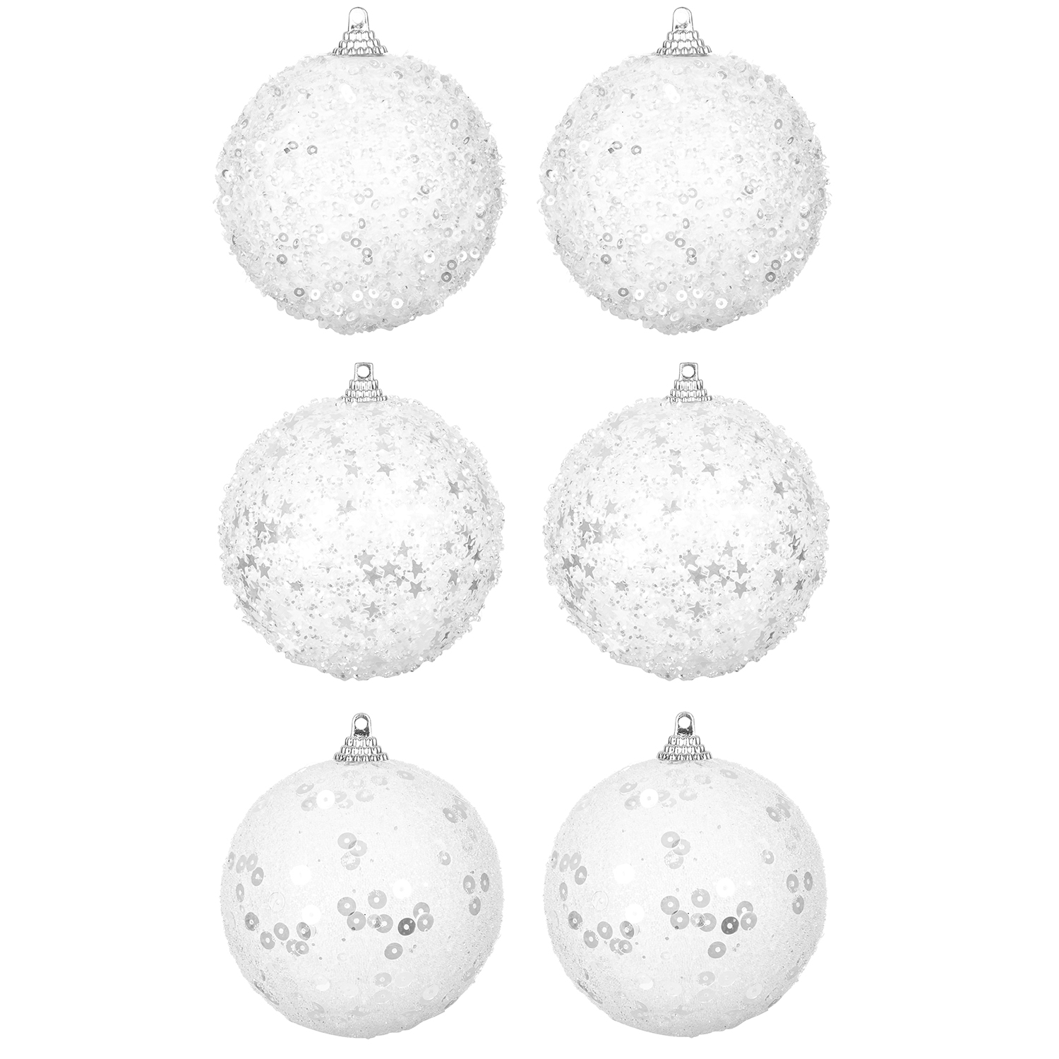 БЫЛО 844 руб! Набор 6 новогодних шаров 8*8 см