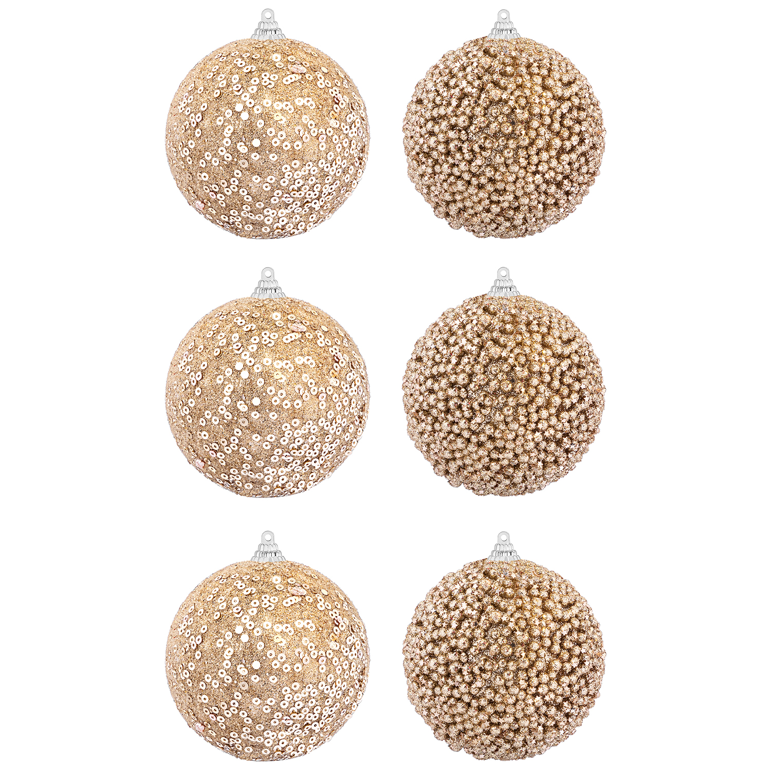 БЫЛО 791 руб! Набор 6 новогодних шаров 8*8 см