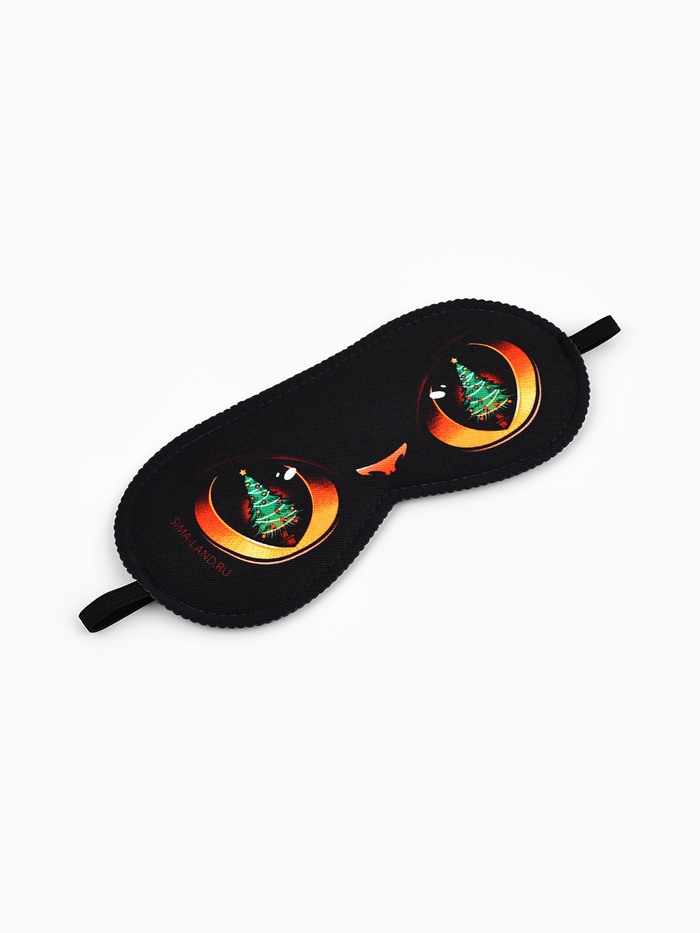 Маска для сна новогодняя «Котик», 19×8.5 см