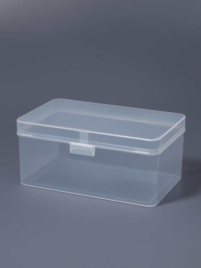 Бокс для хранения мелочей, 17.5×10.9×7.9 см, прозрачный