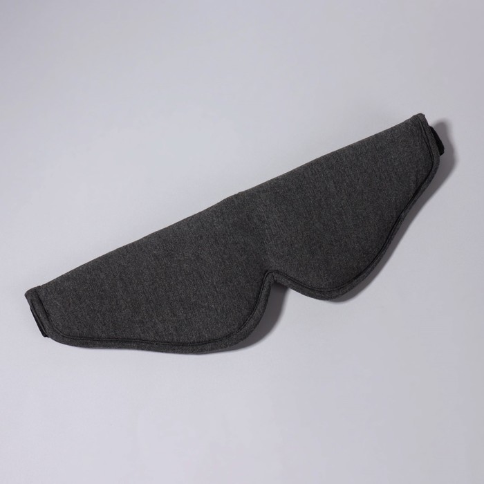 Маска для сна 33.5×11 см, на липучке, цвет серый