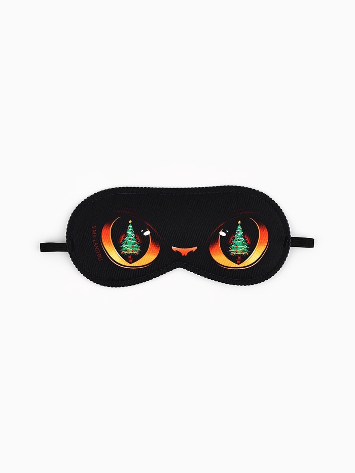 Маска для сна новогодняя «Котик», 19×8.5 см