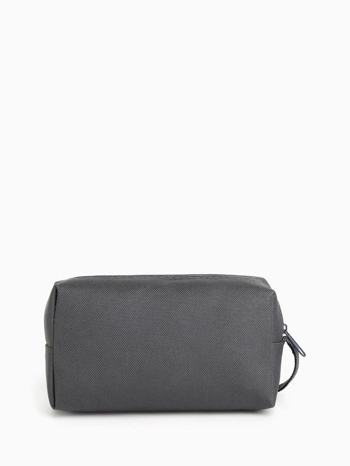 Косметичка дорожная на молнии, маленькая, с ручкой, серая