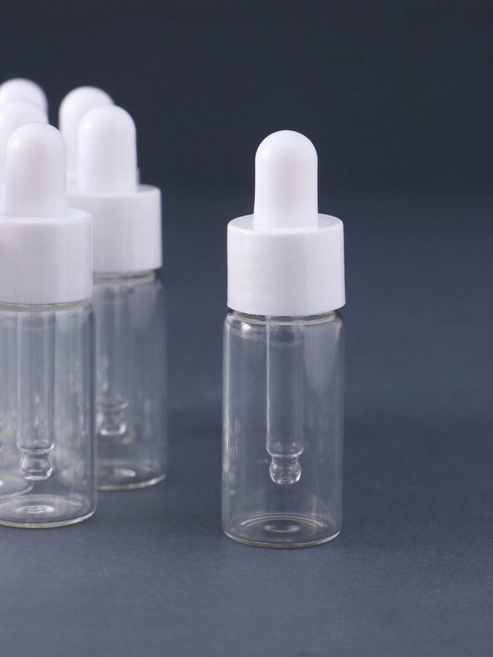 Флакон с пипеткой стекло, пластик, набор 12 шт., 7.5×2.2×2.2 см