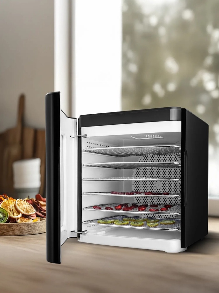 Сушилка для овощей RED Solution DD041H, 450 Вт, 12 поддонов, таймер, 35-70°C, сенсор, чёрная