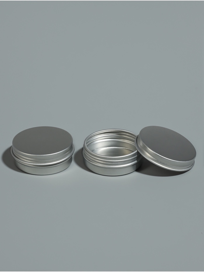 Баночка для хранения, 10 мл, цвет серебристый