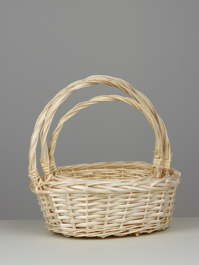 Корзина плетёная для хранения, ива, светлая, набор 3 шт.