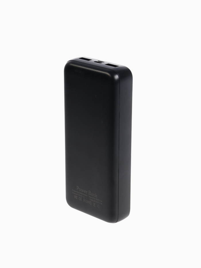 Внешний аккумулятор PB-04, 20000 мАч, 2 USB, 2 А, индикация, чёрный