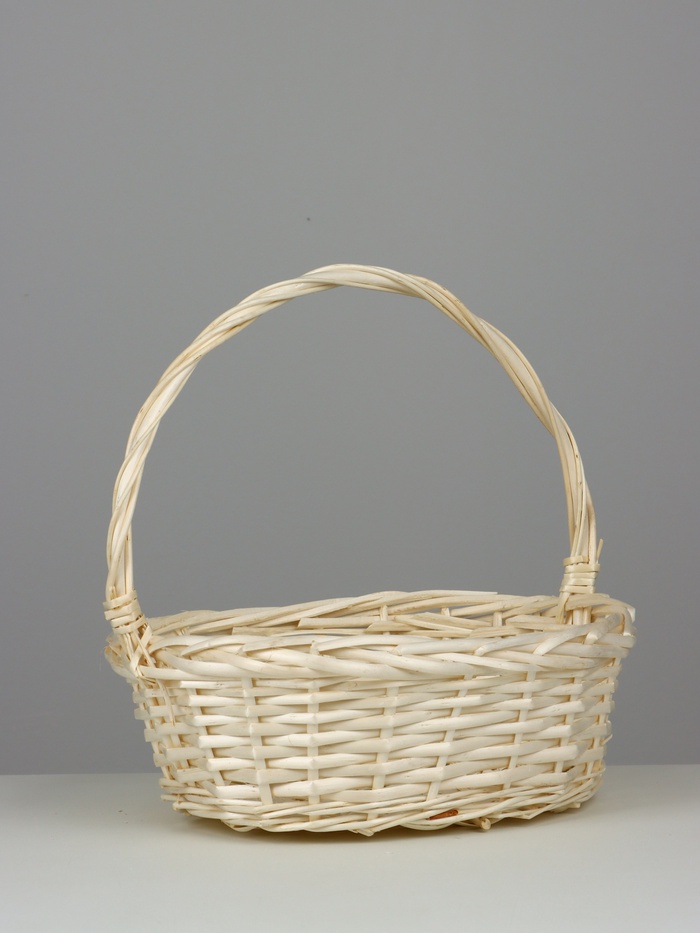 Корзина плетёная для хранения, ива, светлая, набор 3 шт.