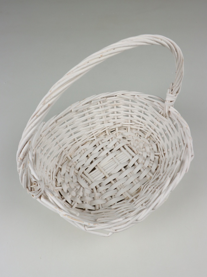 Корзина плетёная для хранения Fresno, ива, овальная, белая, набор 3 шт.