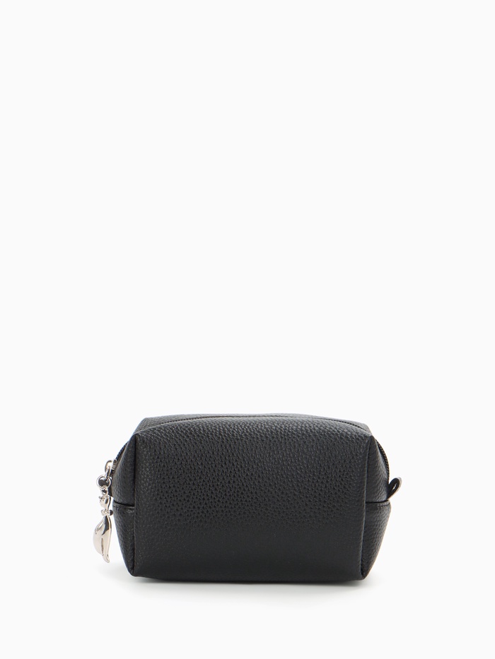 Косметичка на молнии Bagsland, объёмная, маленькая, чёрная