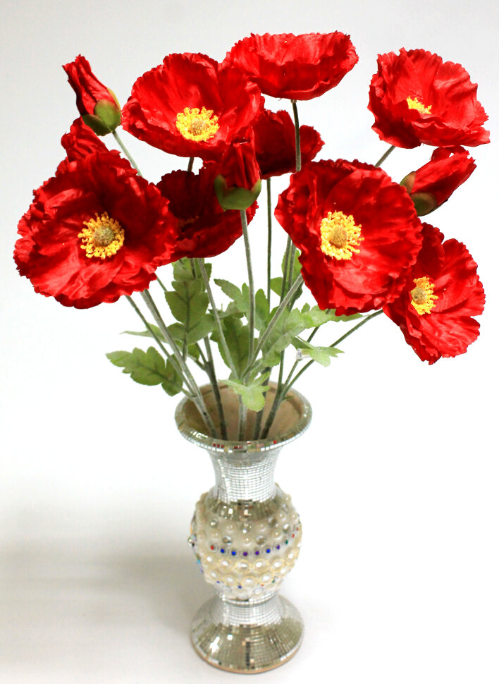 В12042 Б/С Вет.Мак самосейка 2гол.+1бут.H60см(5шт)