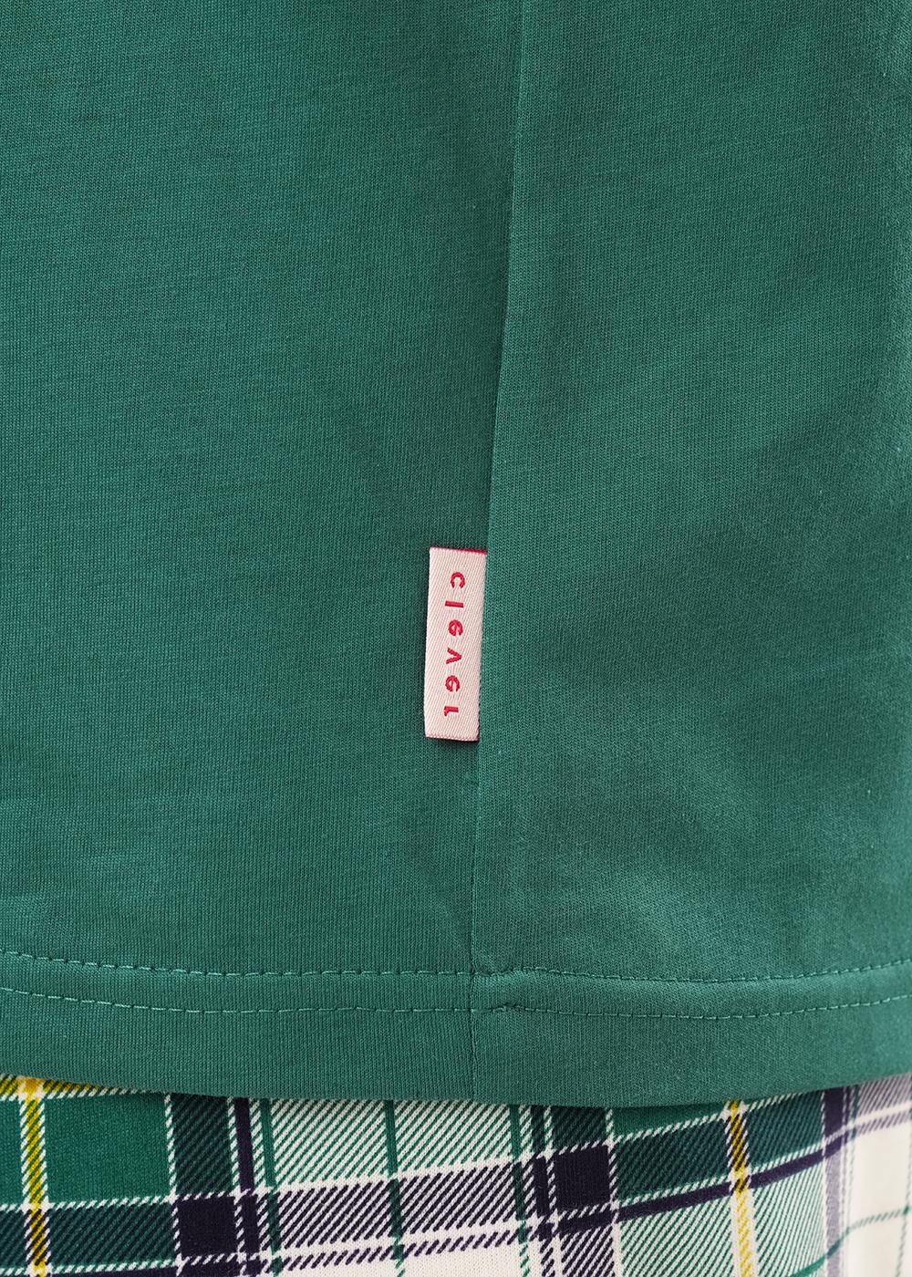 Ст.цена 1850р CLE LP15-1199/3 Пижама женская LP15-1199/3 т.зелёный/молочный