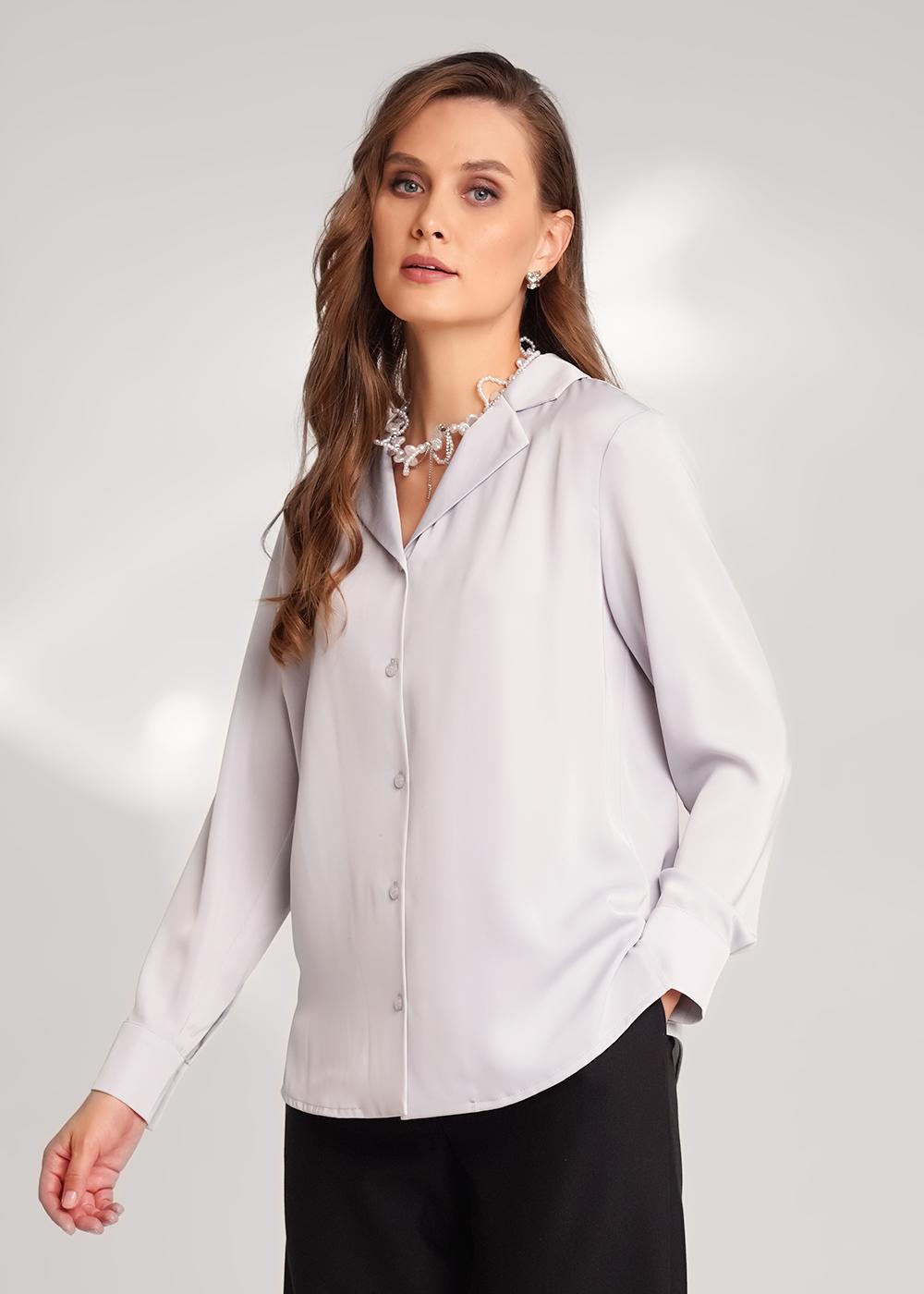 Ст.цена 1750р CLE 153252/193атл Блузка женская 153252/193атл св.серый