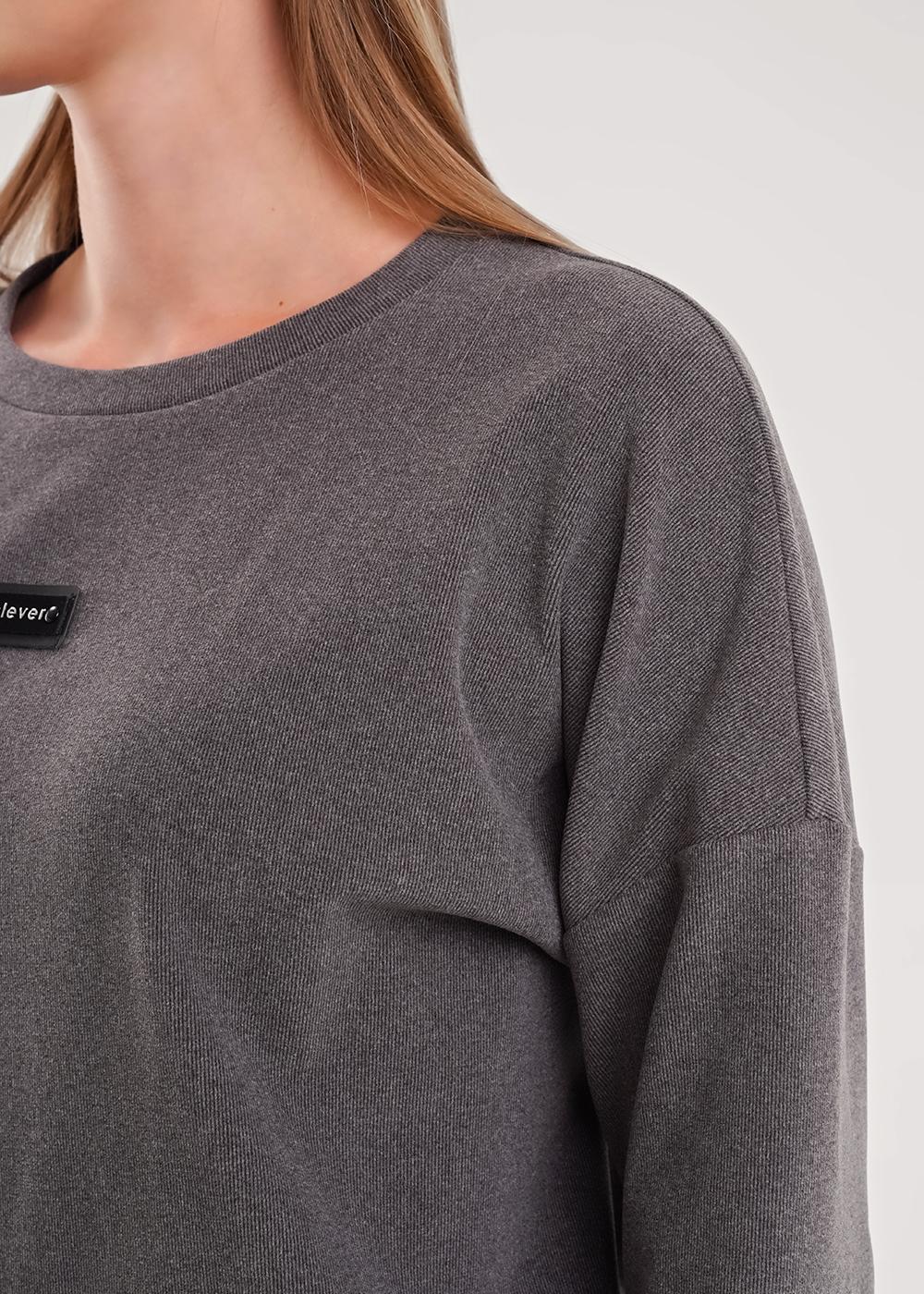 Ст.цена 950р CLE 157023/190инн Джемпер женский 157023/190инн т.серый