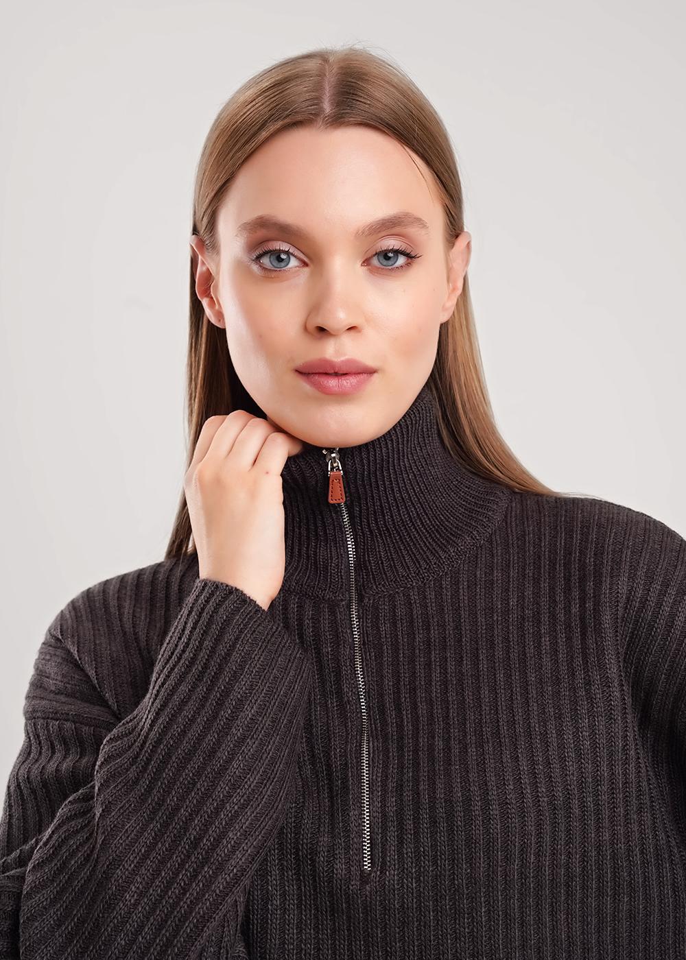 Ст.цена 1975р CLE 154580/190авш Джемпер женский 154580/190авш т.серый