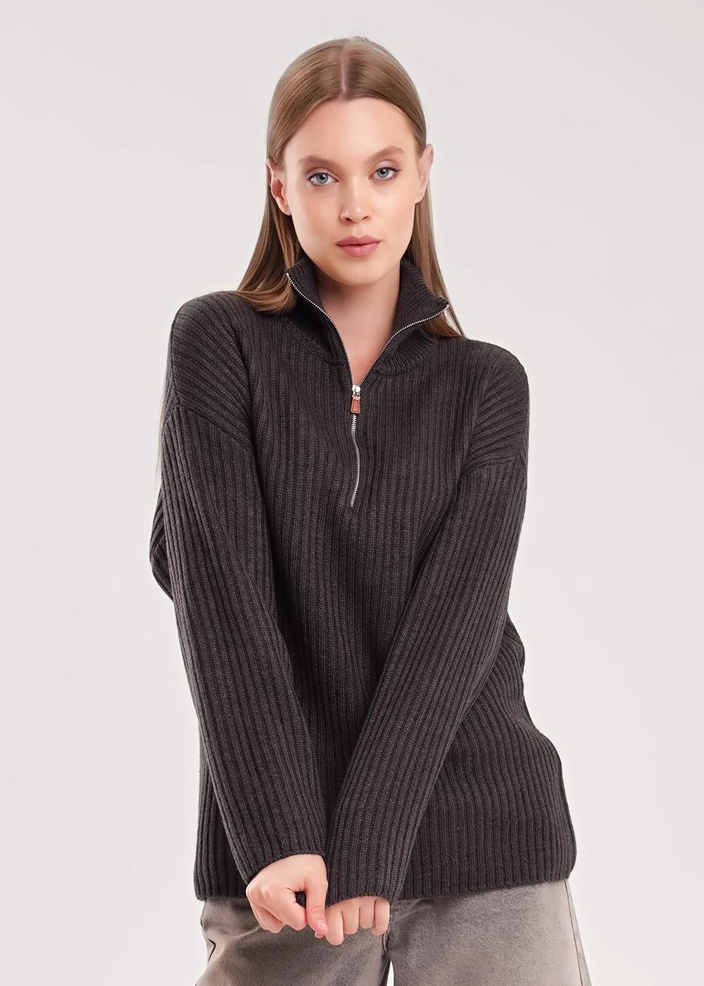 Ст.цена 1975р CLE 154580/190авш Джемпер женский 154580/190авш т.серый