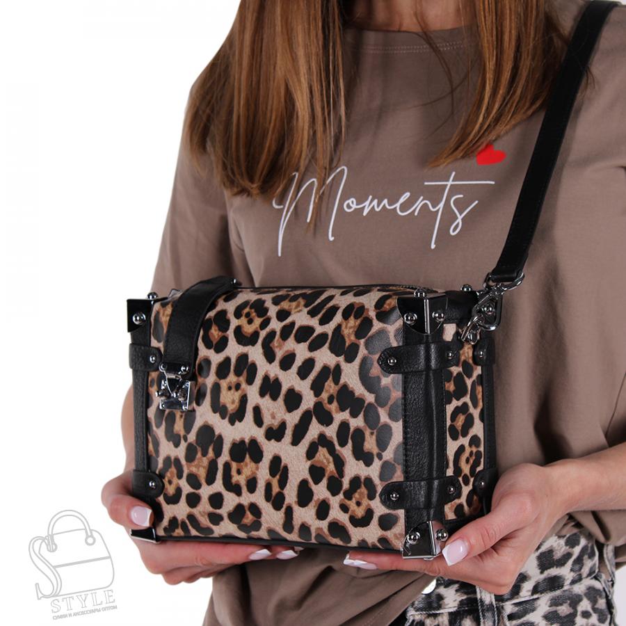 Сумка женская кожаная 1935Y apricot Polina&Eiterou/30