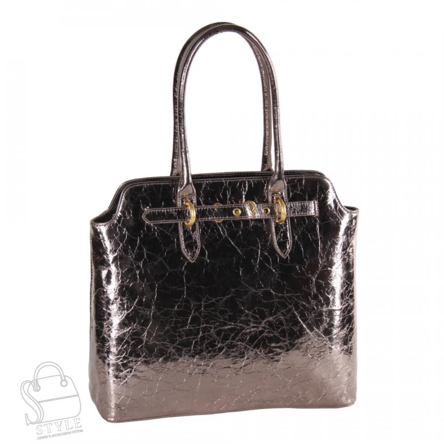 Сумка женская кожаная 6069Q gun Polina&Eiterou/30