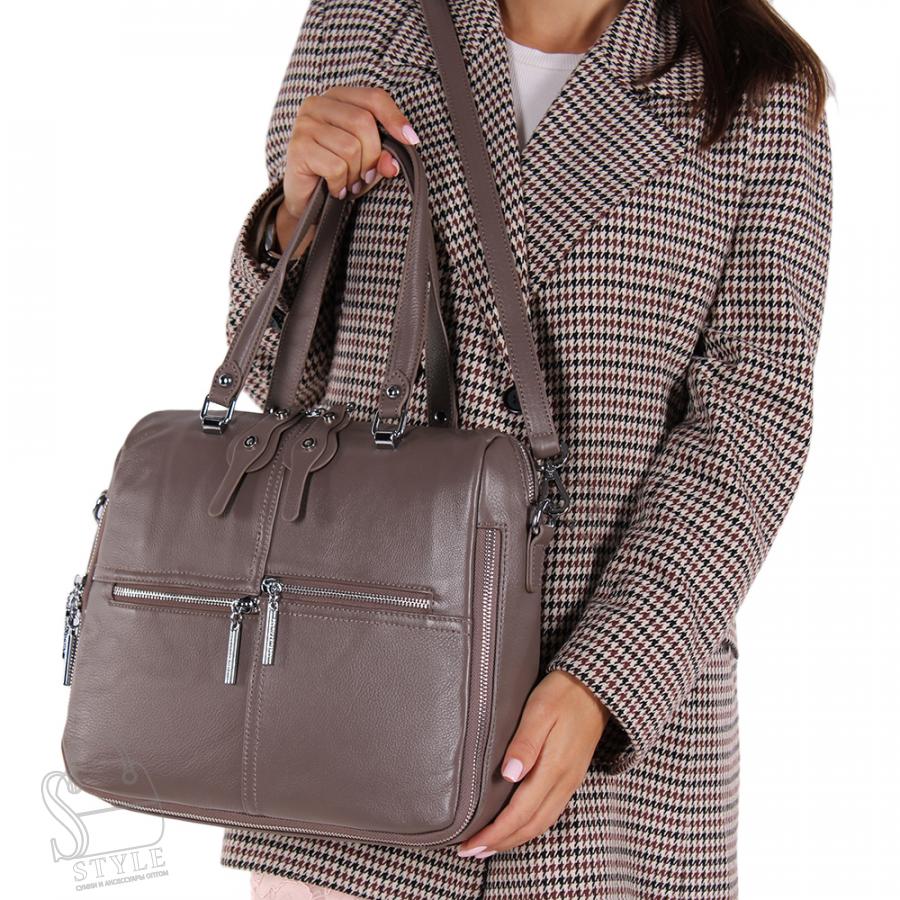 Сумка женская кожаная 1544Y d.apricot Polina&Eiterou/30