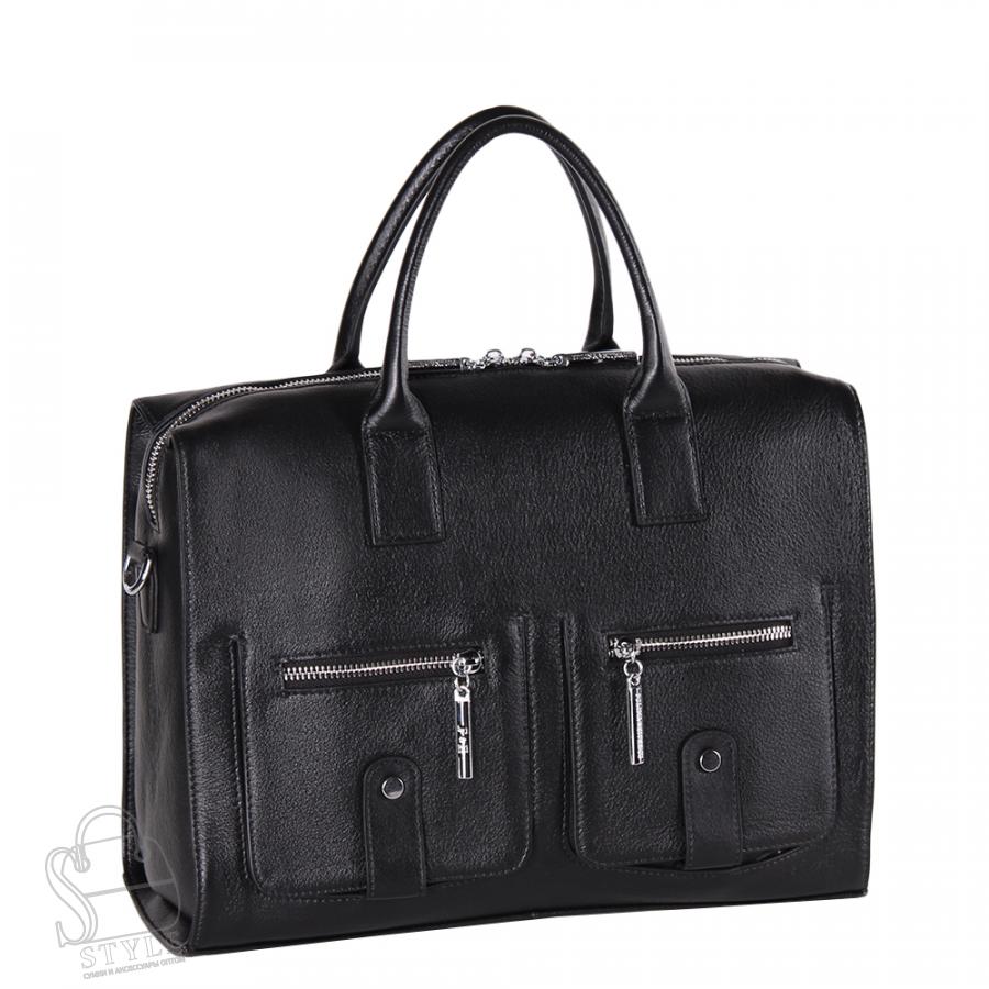 Сумка женская кожаная 0760 black Polina&Eiterou/30