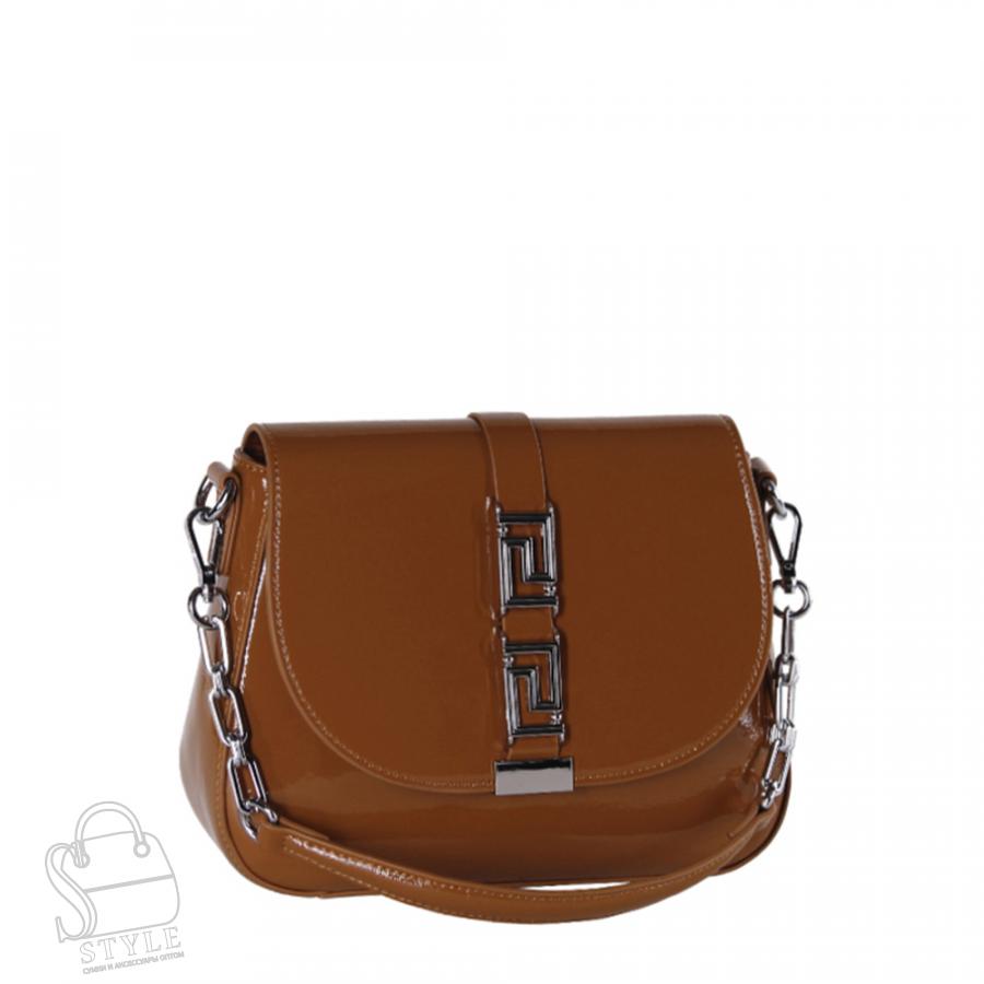 Сумка женская кожаная 2103-1Y yellow brown Polina&Eiterou/30