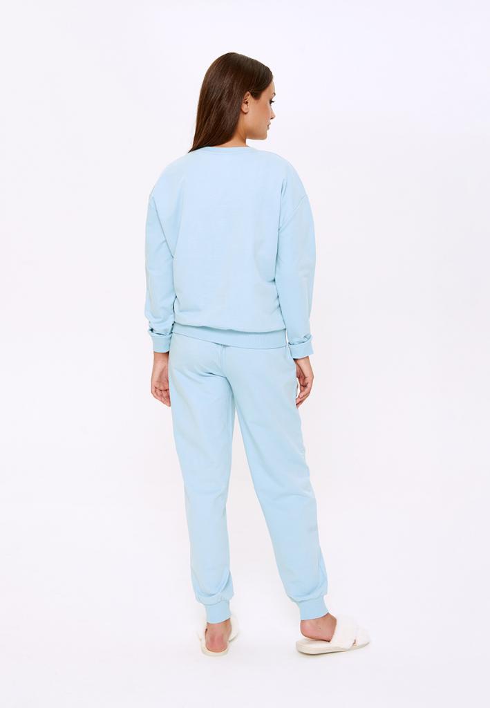 0120243004 Комплект жен. (джемпер и брюки) Sonda голубой