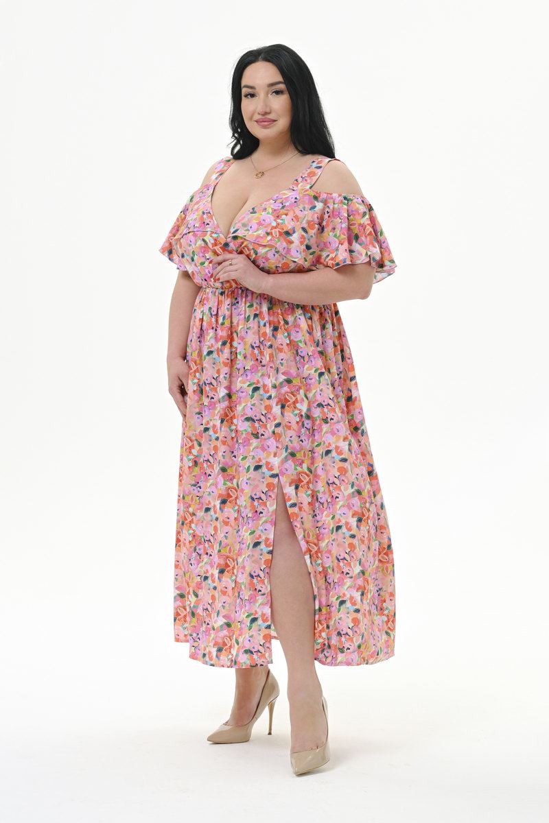 Платье из штапеля с