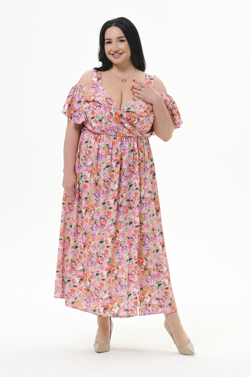 Платье из штапеля с