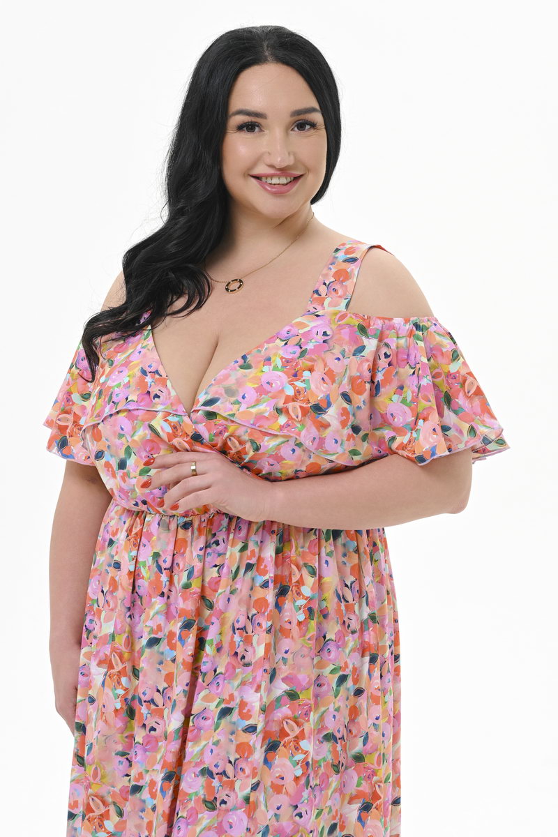 Платье из штапеля с