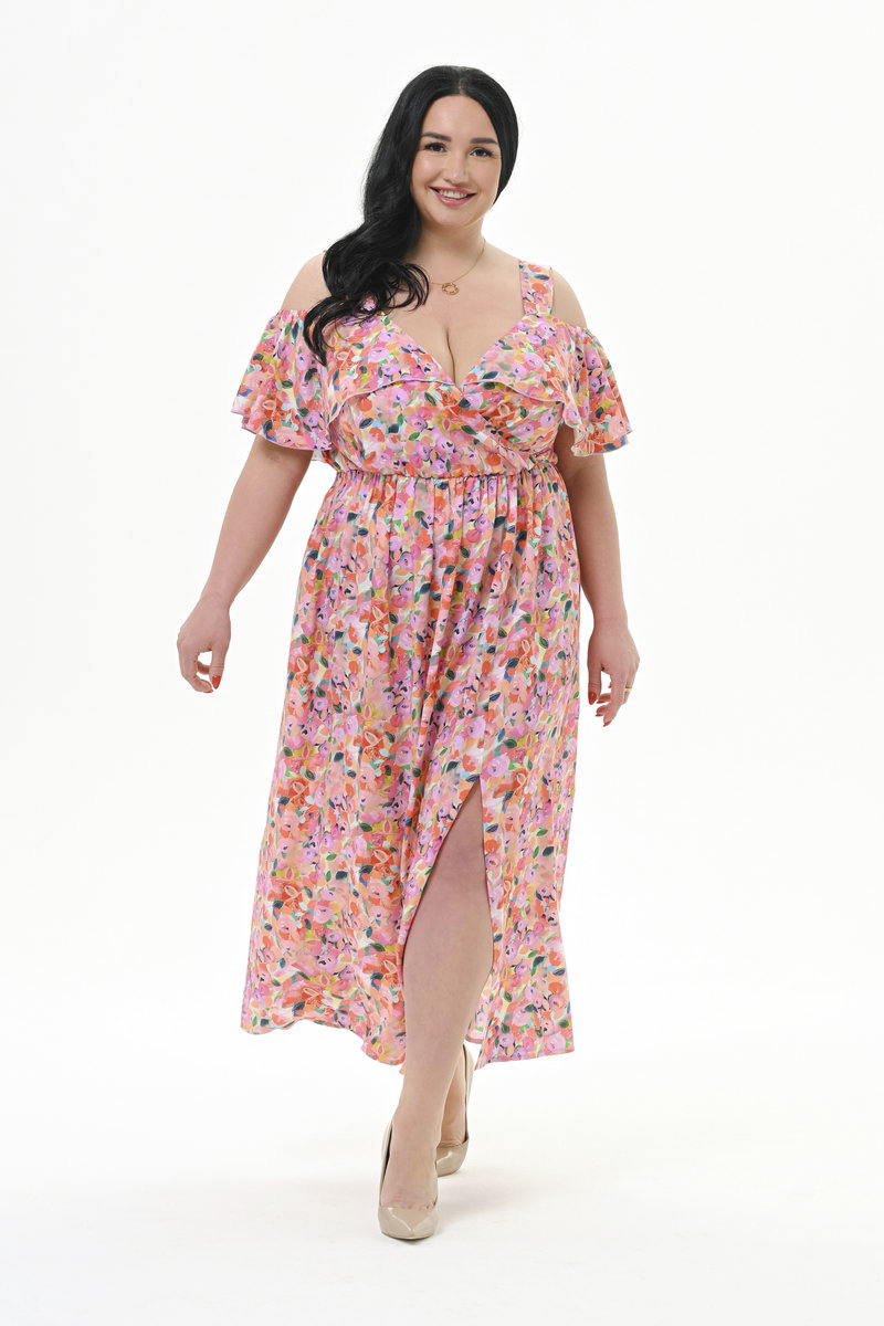 Платье из штапеля с