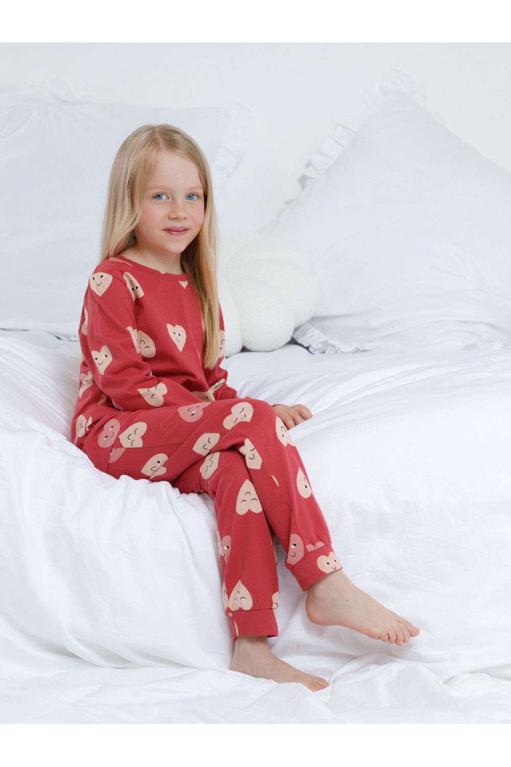 Crockid Пижама К 1561 спелая вишня, доброе сердце Crockid