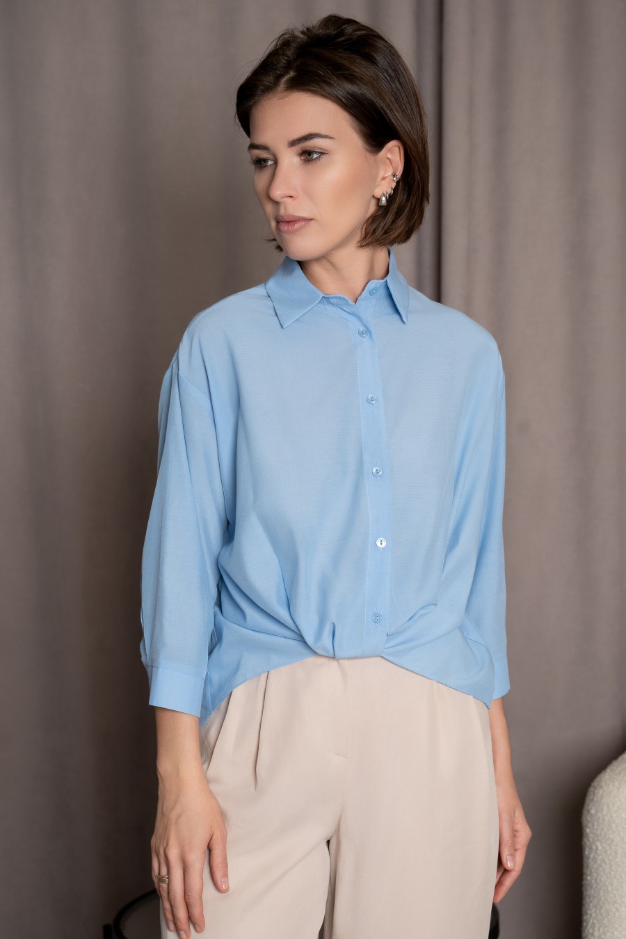 Блуза 1020 синий