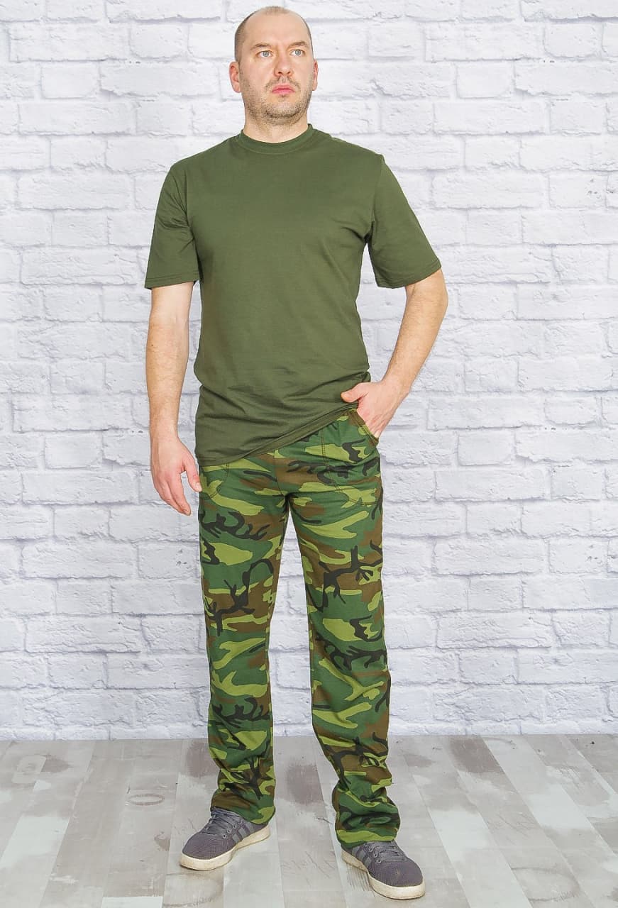 Брюки КМФ, хлопок (зеленый) РАСПРОДАЖА!!