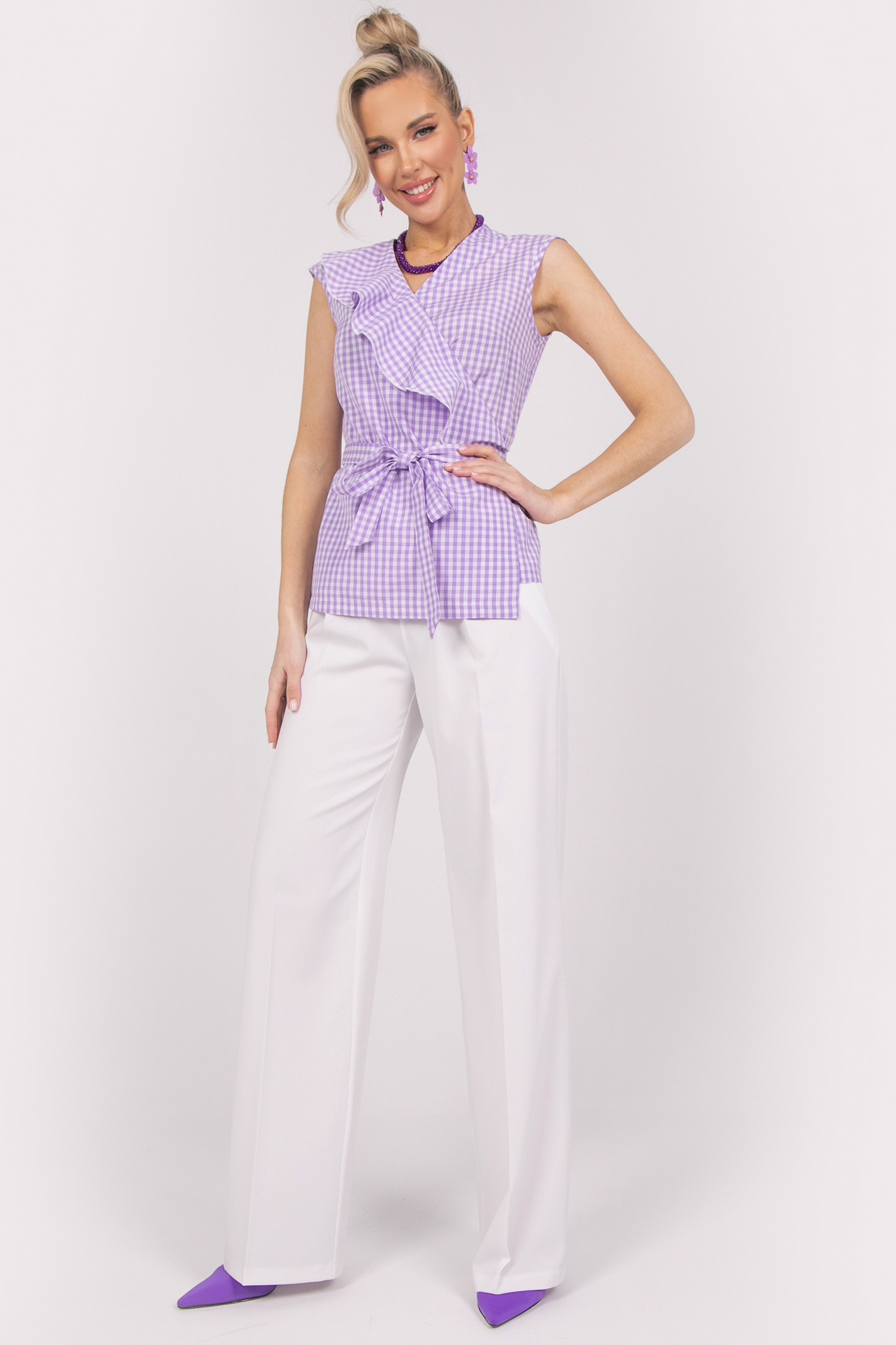 СТ. ЦЕНА 1160 руб//Блузка Ласка (сирень)