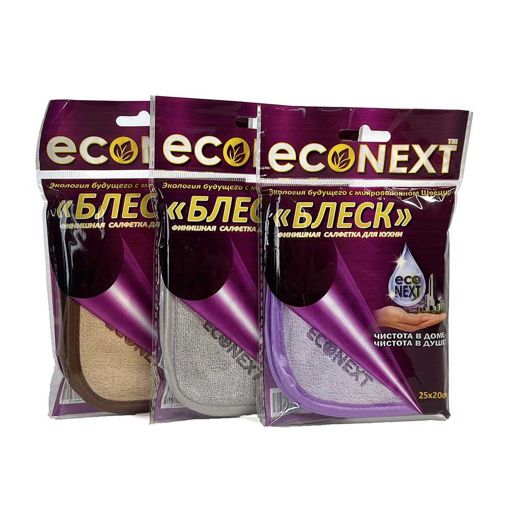 Блеск-финишная салфетка (плотность 550 гр/см3) EcoNext Швеция, Блеск-финишная салфетка
