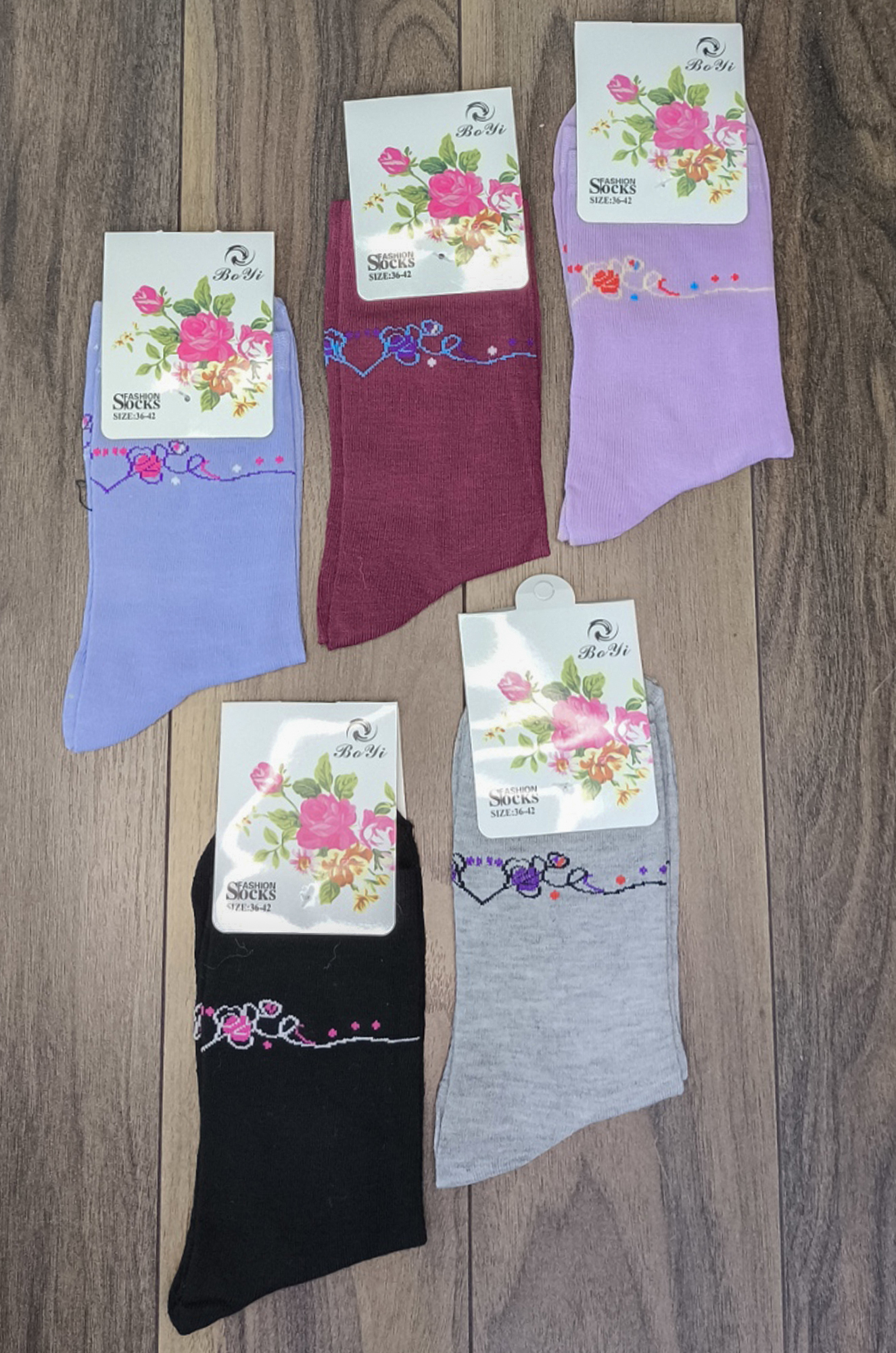 Носки женские 1202, хлопок (цвета в ассортименте)