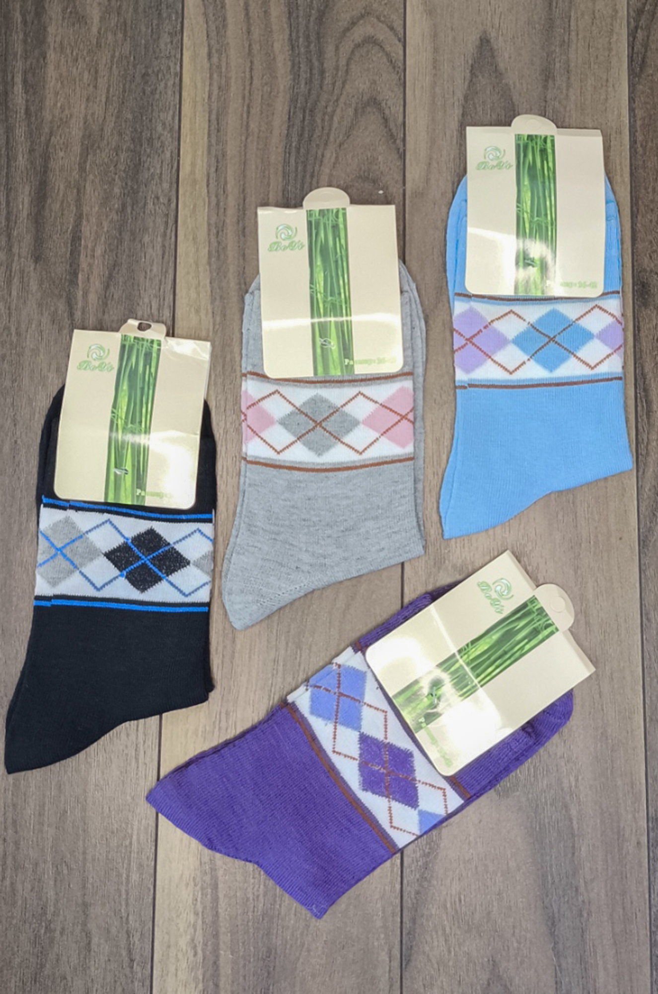 Носки женские 1204, хлопок (цвета в ассортименте)