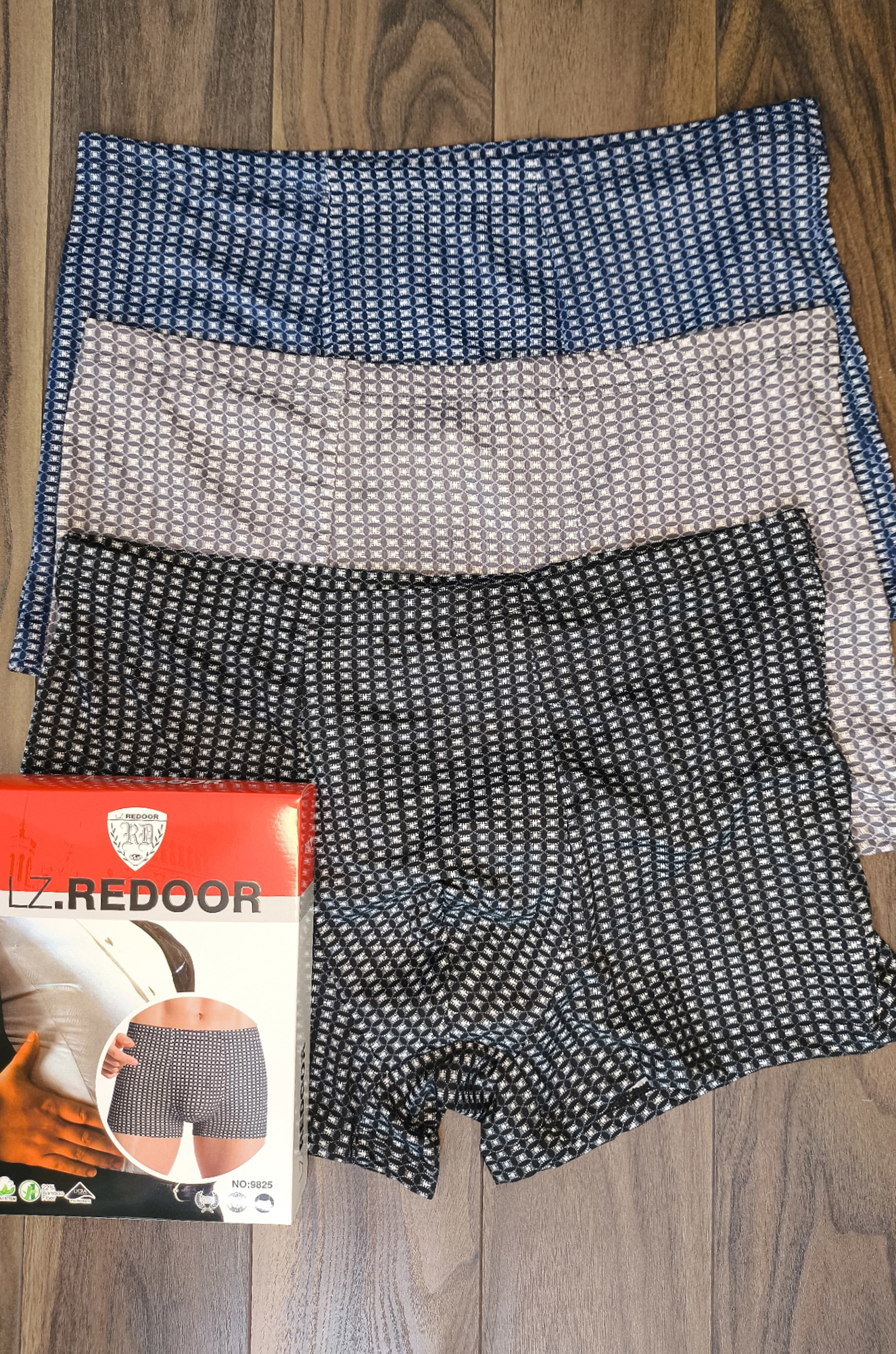 Боксеры мужские 9825, хлопок/бамбук